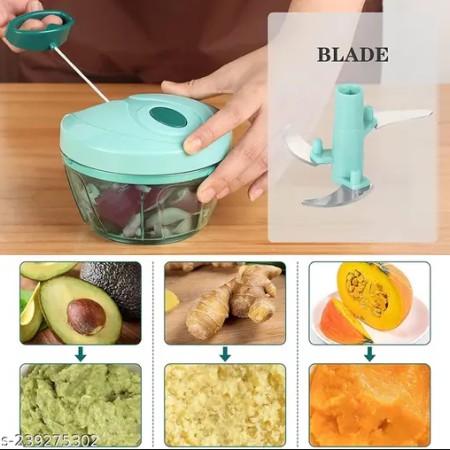 Hand Chopper | Plastic Compact Vegetable Chopper (350 ml)