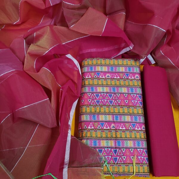 Digital Print  Unstitch 3 Pieces