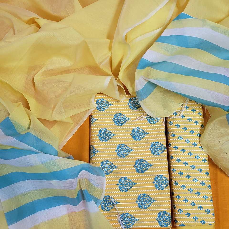 Aarong Cotton Unstitch 3 Pieces
